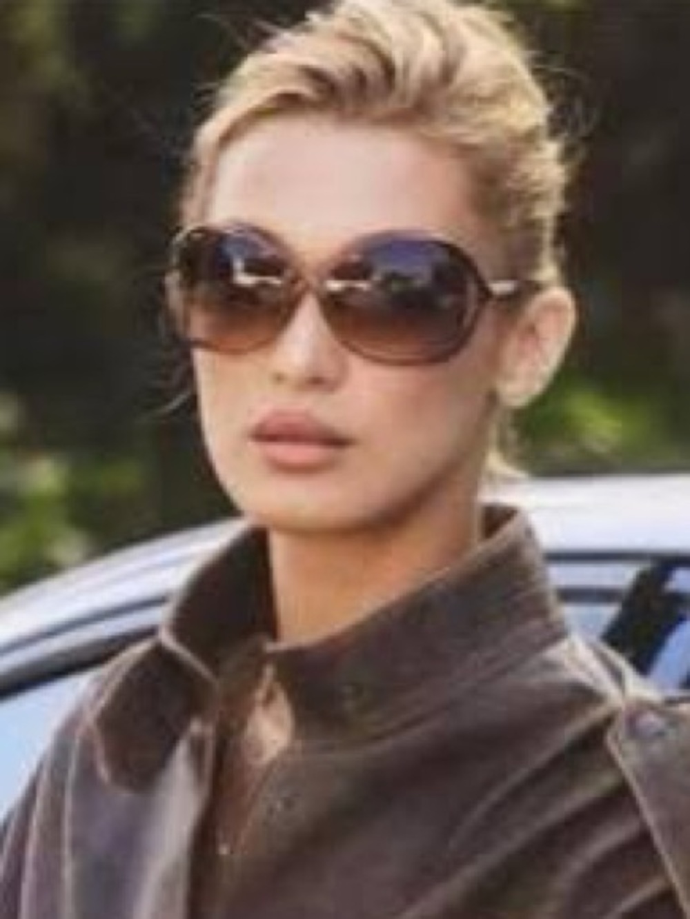 Tom Ford Amber Oversized Brown Gradient Women's Sunglasses